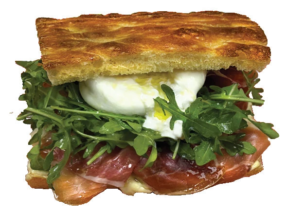 Burrata & Crudo - Focaccia Bansko